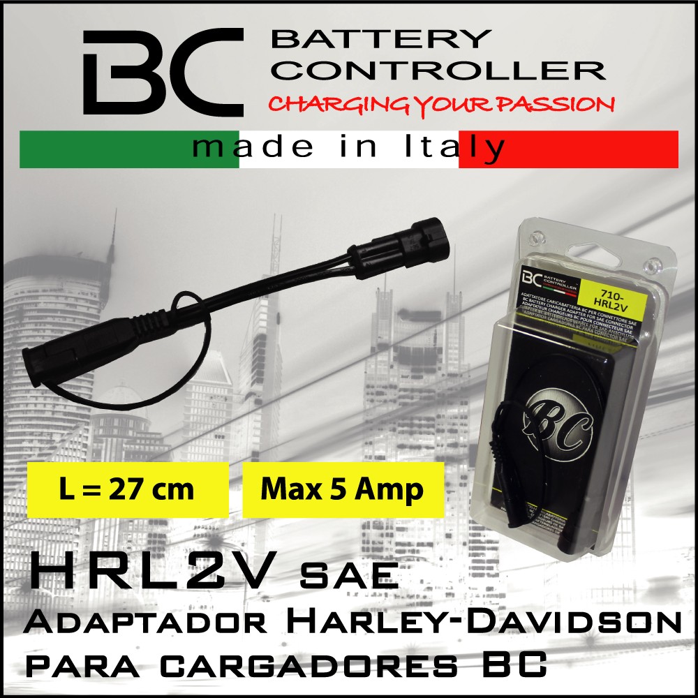 Cable adaptador Harley Davidson para cargadores BC Battery controller