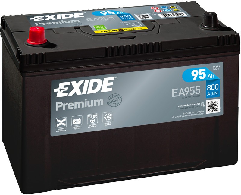 EXIDE EA955 PREMIUM  95ah 800A Bateria de Gama Alta ¡¡OFERTA!!