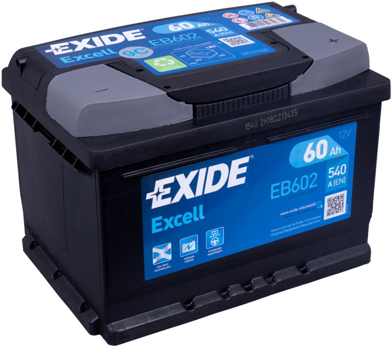 EXIDE EB602 | 60Ah 540A