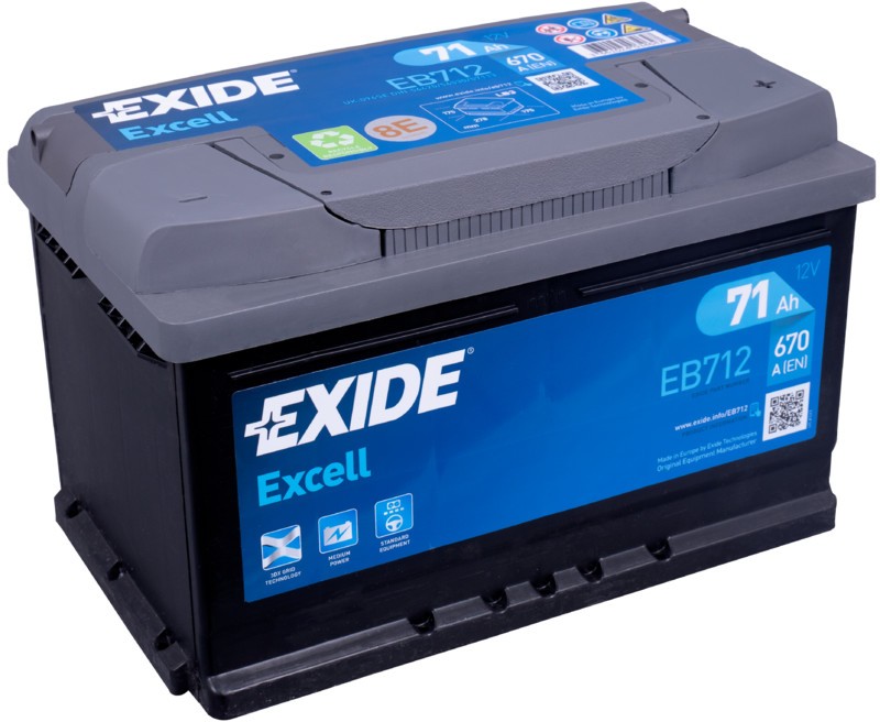 EXIDE EB712 | 71Ah 670A |   ¡¡OFERTA!!