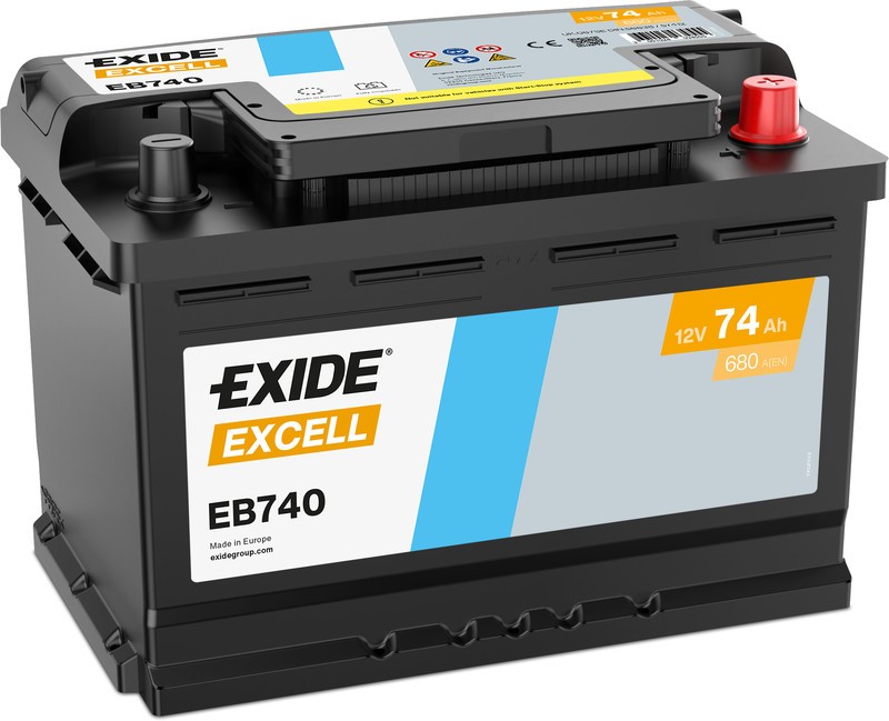Exide EB740 | 74Ah 680A 12V ¡OFERTA!
