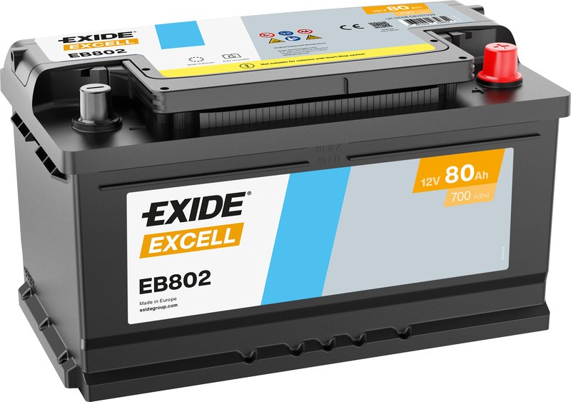 Exide EB802 | 12V 80ah 700A