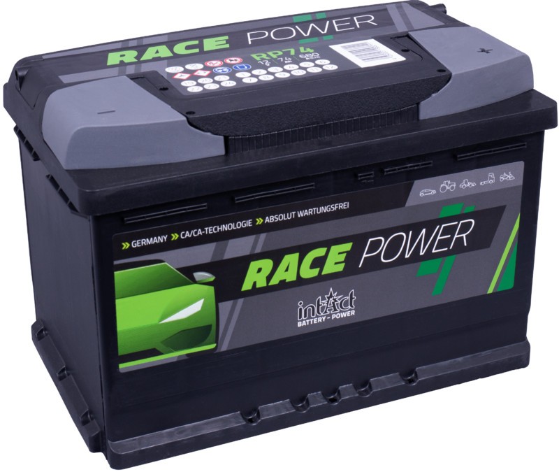 INTACT RACE POWER 74Ah 680A  ¡Oferta!  3 años de Garantia.