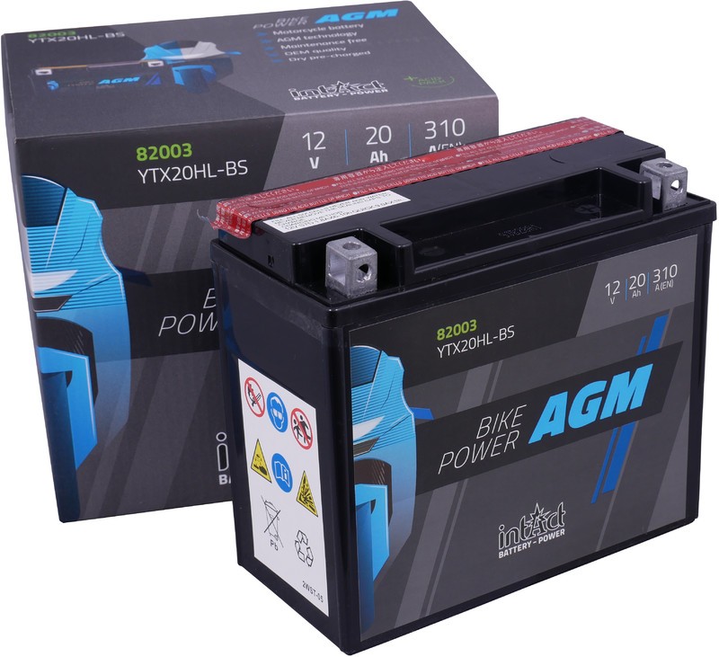 Intact YTX20HL-BS = YTX20L-BS  AGM  Power
