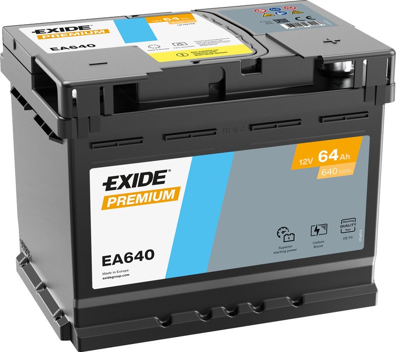 EXIDE EA640 | 64ah 640A | GAMA ALTA  ¡¡OFERTA!! Equivalente: VARTA 12V L2 400/640A EN