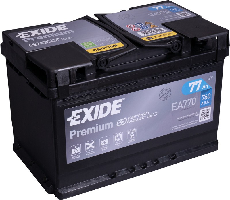 Exide EA770 | 12V 77Ah 760A Gama alta  ¡¡Oferta!!