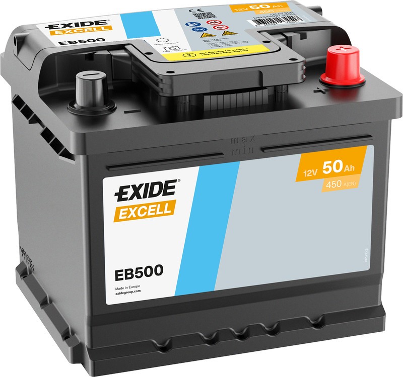 Exide EB500 | 12V 50Ah 450A