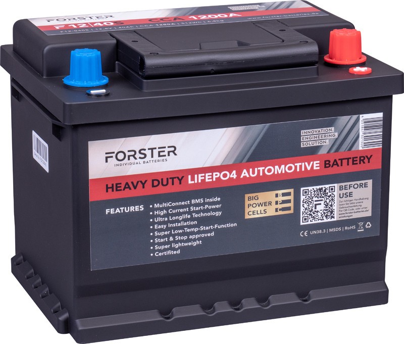Bateria litio FORSTER PREMIUM STARTER 40Ah