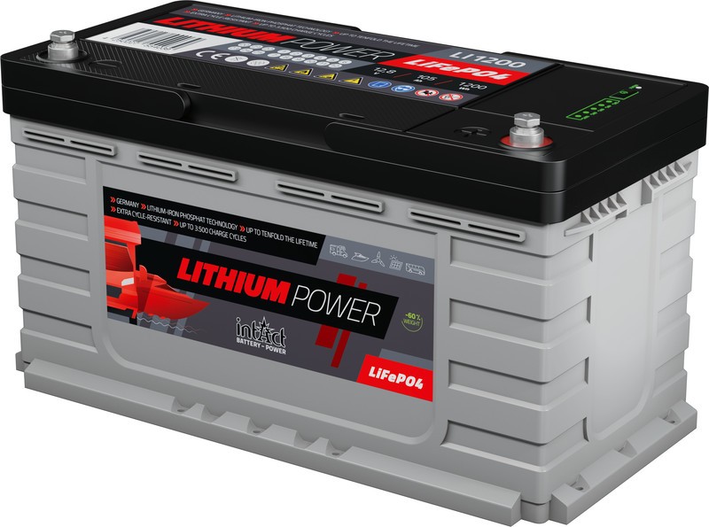 Intact Lithium 105ah/ 1200Wh | auxiliar autocaravanas, Nautica, Solar.