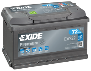 Exide EA722 | 72ah 720A | Gama alta. ¡¡Oferta!!