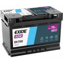 Exide EK700 AGM 70ah 760A