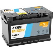 Exide EA722 | 72ah 720A | Gama alta. ¡¡Oferta!!