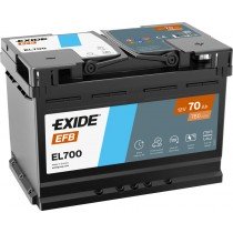 EXIDE EL700 EFB 70Ah 760A START-STOP