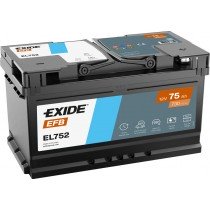 EXIDE EL752 EFB 75Ah 730A START-STOP