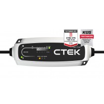 CTEK CT5 5A Time To Go | Para baterías de motos y coches e incorpora sistema de tiempo restante de carga.