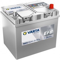 Varta N65 EFB | 65Ah 650A (JIS) STOP & START.  Apto para Mazda.
