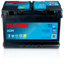 TUDOR TK720 AGM | 72Ah 760A | SISTEMA STAST & STOP
