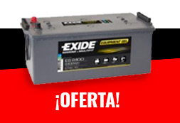 Baterías Exide pack 2 unidades oferta